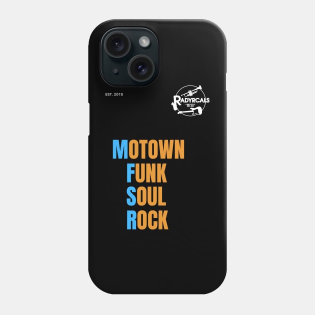 Radyrcals Motown Funk Soul Rock square font n logo Phone Case by SYDL