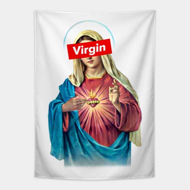 Virgin Mary Tapestry by DankFutura