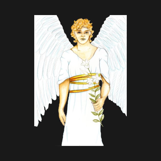 Archangel Gabriel the Messenger Angel- Light Green by EarthSoul