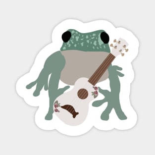 Frog with Ukelele Magnet