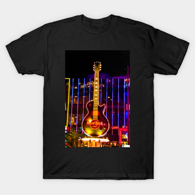 Discover Hard Rock Band Guitar Las Vegas America - Rock - T-Shirt