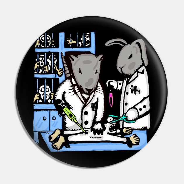 Animal Testing Punk Patches Pin by sandimarshel