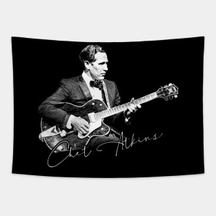 Chet Atkins  // Vintage Style Fan Design Tapestry