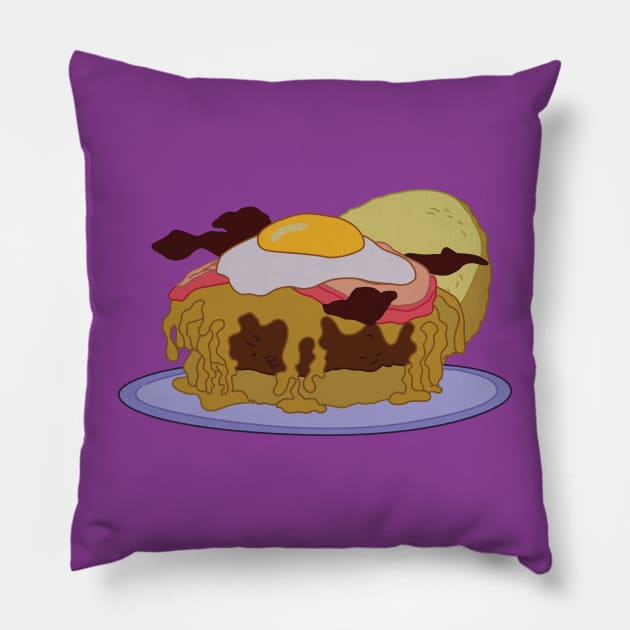 The Good Morning Burger Pillow by saintpetty