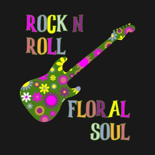 Guitarist Gift, Flower Power, Boho, Hippie, Chic T-Shirt