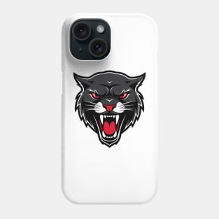 panther, head, angry, mascot, predator, strong, jaguar Phone Case