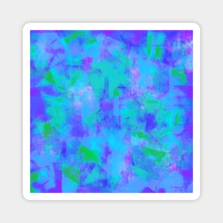 Abstract Swatches in Purple Blue Green Magnet