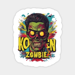 Korean Zombie Concept art vintage Magnet