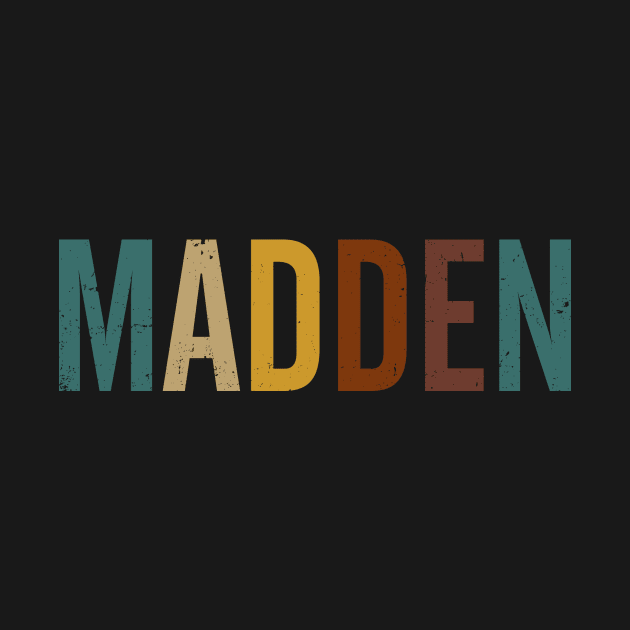 Graphic Madden Lovely Name Flowers Retro Vintage Styles by Gorilla Animal