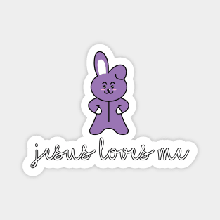 Jesus Loves Me - Chibo Bunny Magnet