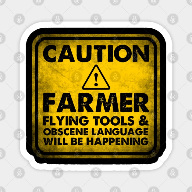 Farmer job title . Perfect present for mother dad friend him or her Magnet by SerenityByAlex
