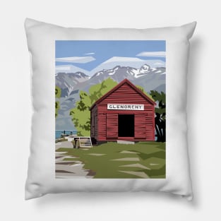 The Glenorchy Red Shed Pillow