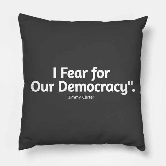 Jimmy Carter Pillow by CLOCLO