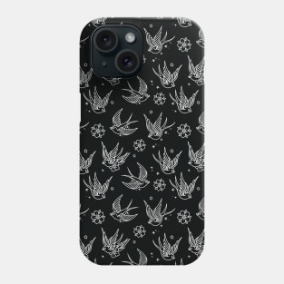 Sparrow Tattoo Pattern Phone Case