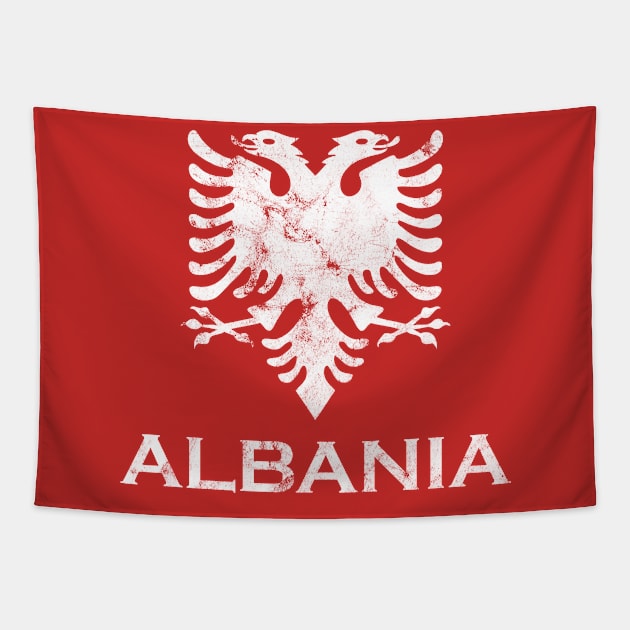 Albania Eagle Vintage Tapestry by Rayrock76