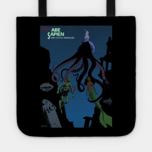 Hellboy's Abe Sapien meets Ariel, The Little Mermaid Tote