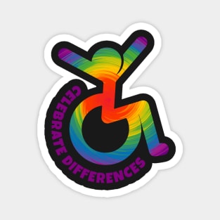 Celebrate Differences - Wheelchair Icon Magnet