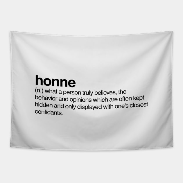 Honne Tapestry by Onomatophilia