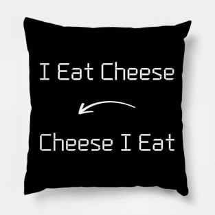 I eat Cheese T-Shirt mug apparel hoodie tote gift sticker pillow art pin Pillow