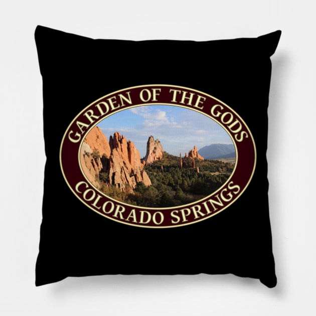 Garden of the Gods in Colorado Springs Pillow by GentleSeas