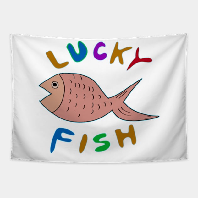 Lucky Fish Tapestry by ZNEVA