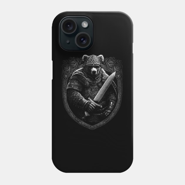 Viking Bear Phone Case by Kali Space