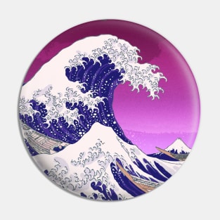 Pink Great Wave Pin