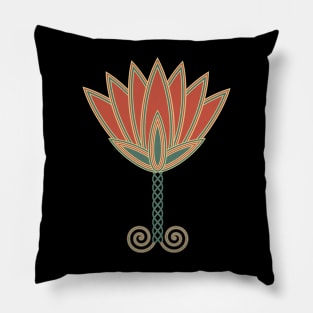 Egyptian Lotus Symbol Pillow