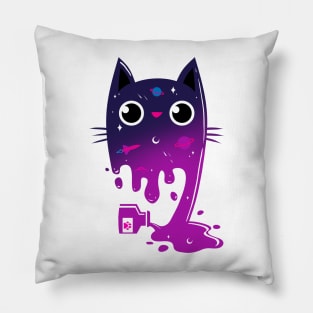 Space Ink Cat Pillow