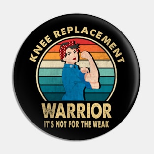 Knee Replacement Warrior Surgery Recovery Get Well Soon Pin