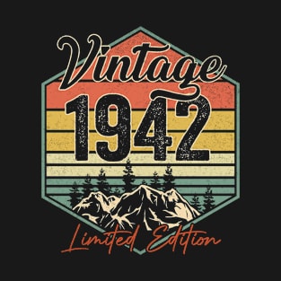 80 Year Old 80  Birthday Gifts Vintage 1942 Limited Edition T-Shirt