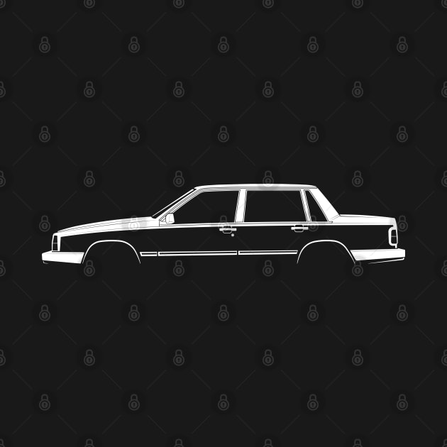 Volvo 760 Silhouette by Car-Silhouettes