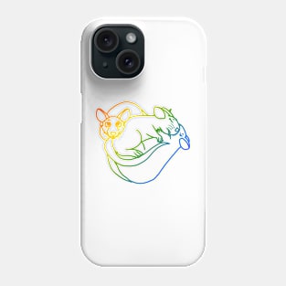 Snuggle Pile (Rainbow Version) Phone Case