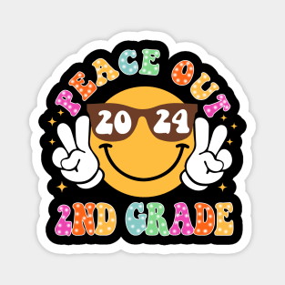 Peace Out School, Last Day of School, End of School 2nd Grade Magnet