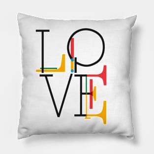 LOVE illustration text Pillow