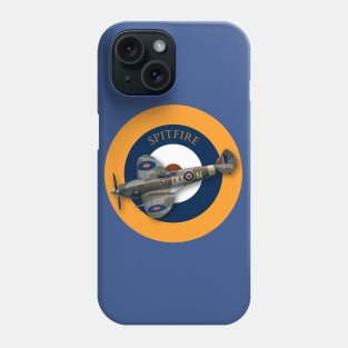 Spitfire in RAF roundel Phone Case