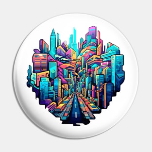 Modern City Urbain Skylines Cityscape Creativity Pin