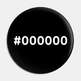 #000000 Black Pin