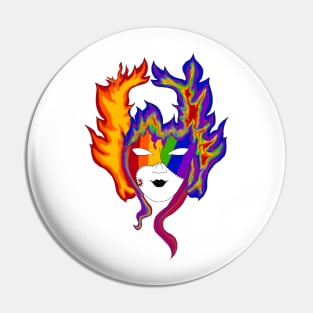 Rainbow fire Pin