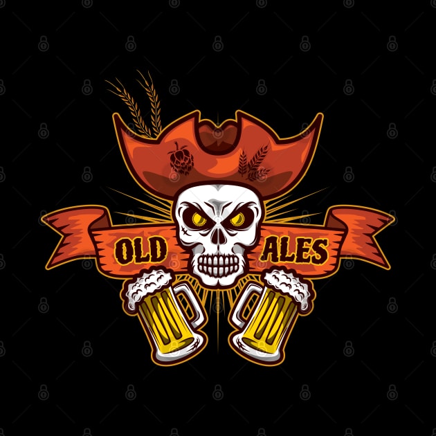 Pirate Skull Old Ales by dkdesigns27