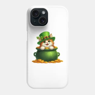 St Patricks Day Norwegian Forest Cat Phone Case