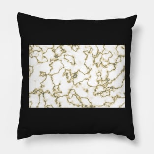 Gold Marble Pattern Pillow