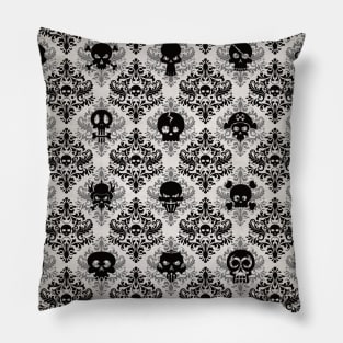 Gothic Skull Pattern Pillow