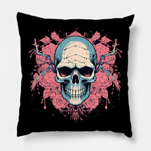 Wicca Skull Witchcraft Spider Spell Pillow