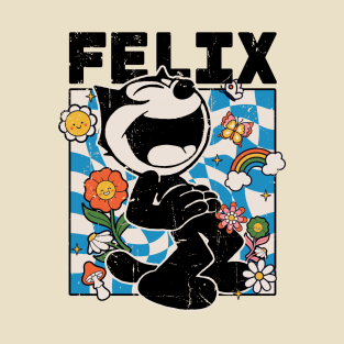 Felix the cat | getting high retro vintage T-Shirt