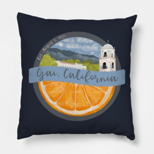 Ojai California Badge Pillow