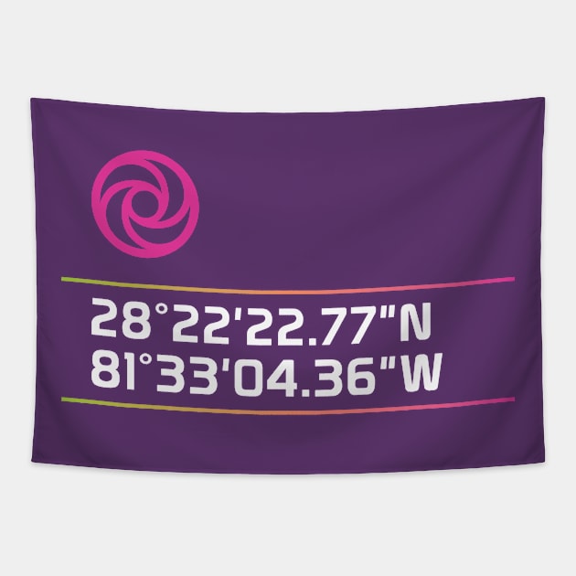 Epcot Journey Into Imagination Coordinates Tapestry by BuzzBenson