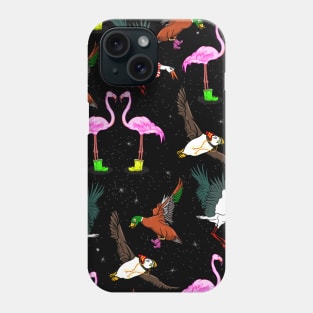 Funny Winter Bird Pattern Phone Case