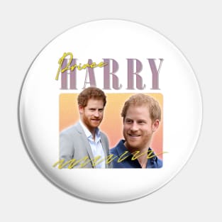 Prince Harry Retro Aesthetic Pin