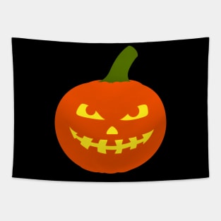 Halloween Funny Scary Smile Pumpkin Face Tapestry